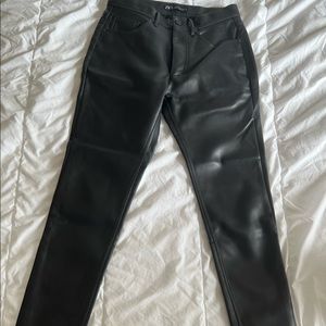 Zara leather skinny pants